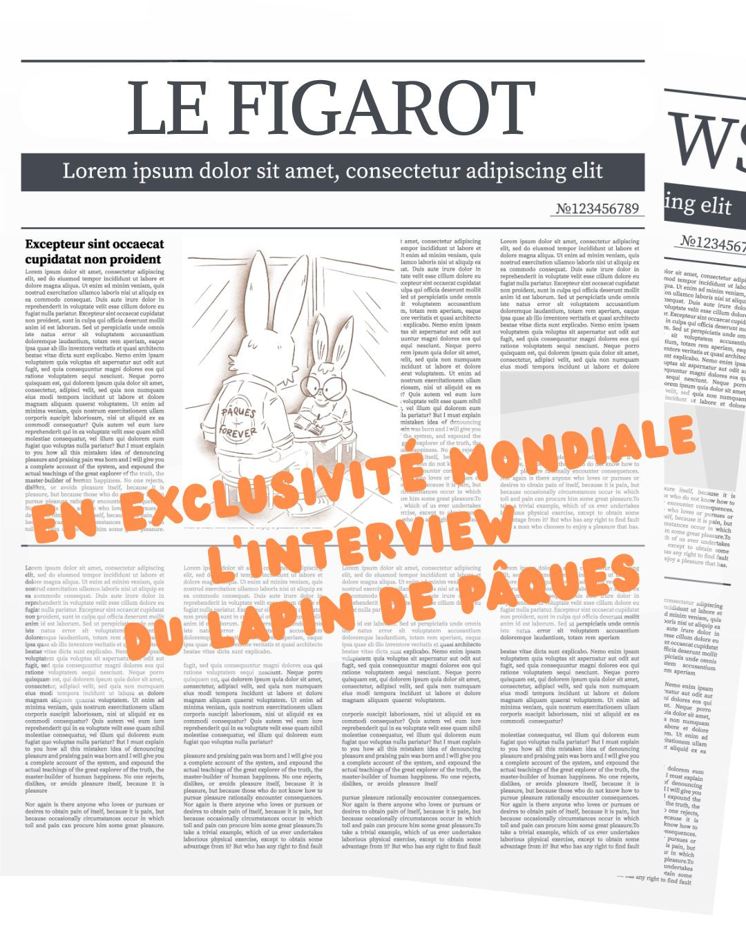 Louis a interviewé le Lapin de Pâques. En exclusivité mondiale.