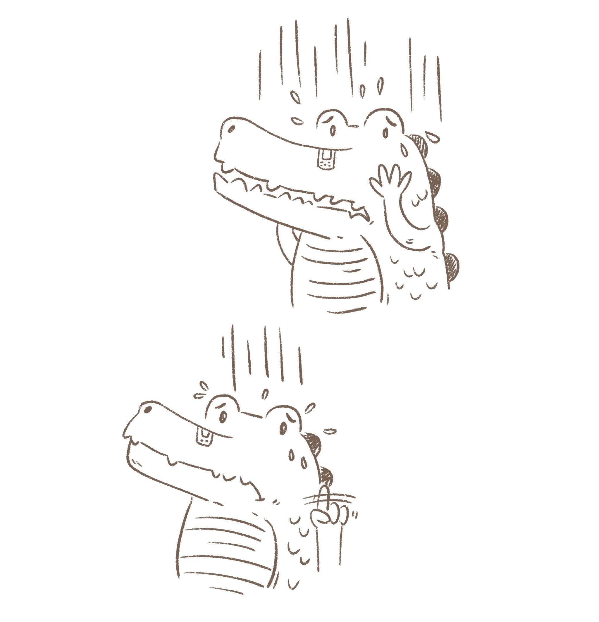 Crocodile n'aime pas l'eau